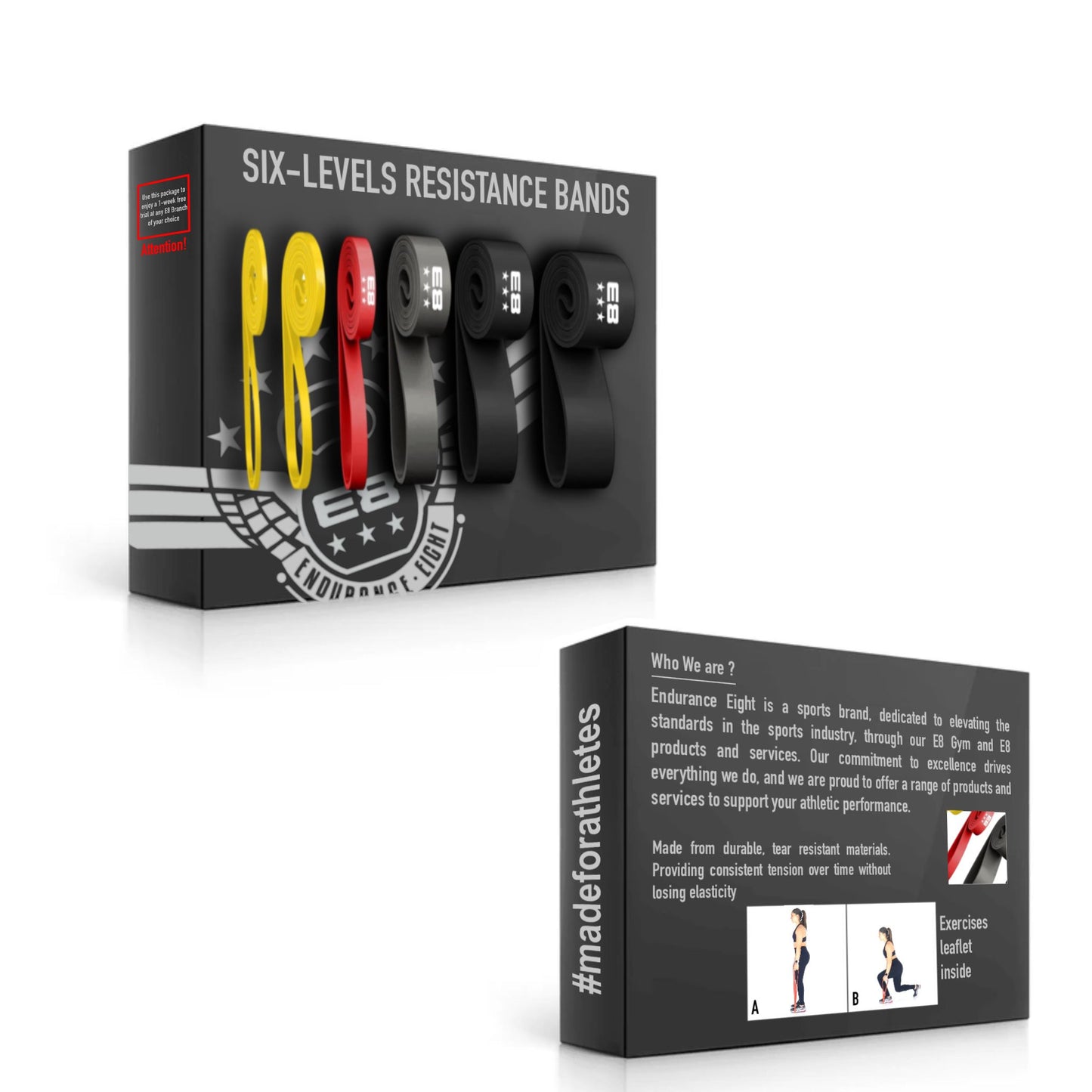 E8 Six Levels Resistance Bands